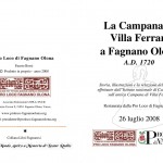 Richiedi il libretto: La campana di Villa Ferrari a Fagnano Olona - A.D. 1720