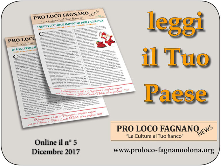 Pro Loco Fagnano NEWS – 2017