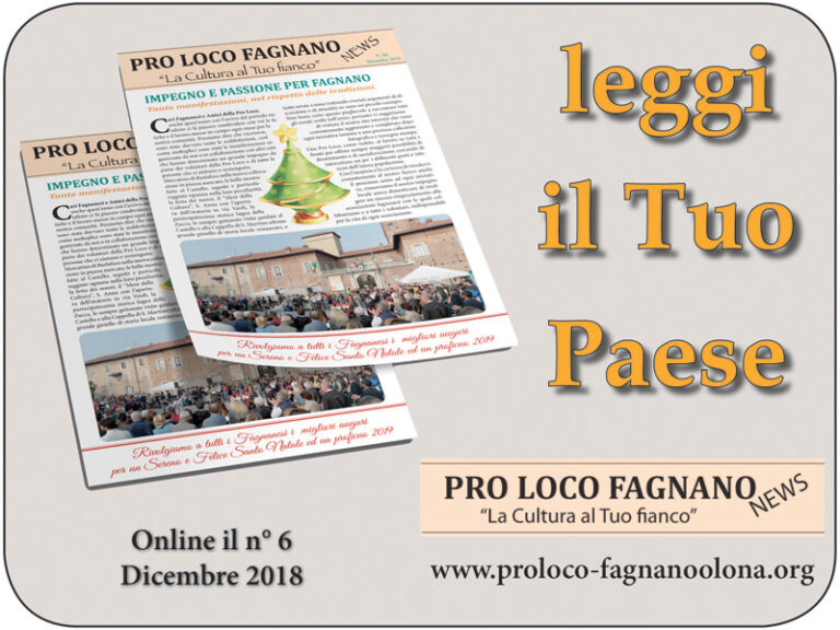 Pro Loco Fagnano NEWS – 2018