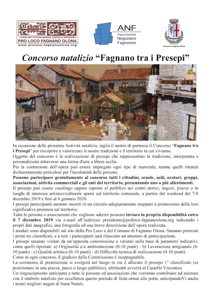 Concorso natalizio “Fagnano tra i Presepi”