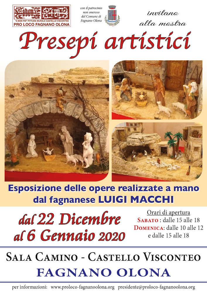 Presepi artistici di Luigi Macchi in mostra al Castello