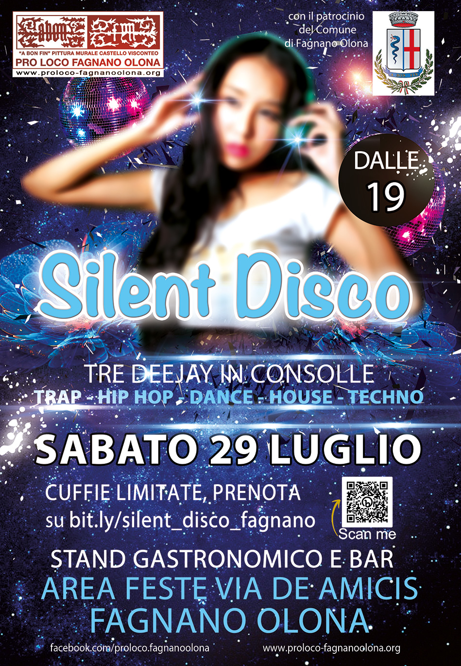 Silent Disco con 3 Dj il 29 luglio