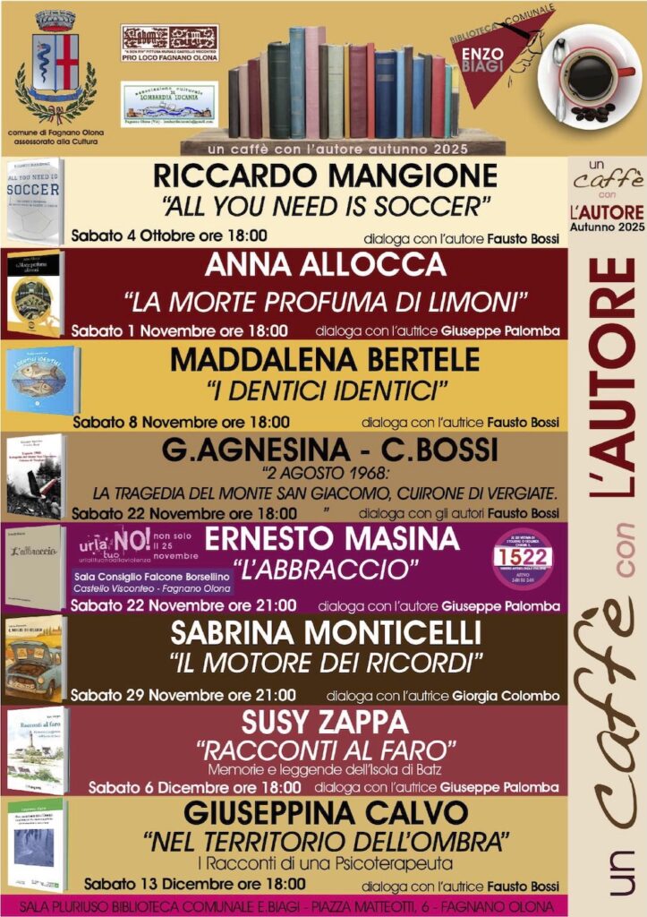 Un caffè con l'autore autunno 2025